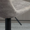HOMCOM Adjustable Bar Stools Set of 2, Leathaire Swivel Barstools w/ Back
