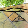 Outsunny 8' X 6' X 6.4' Walk-in Polycarbonate Greenhouse, Charcoal Grey|Outsunny Serre En Polycarbonate De 8' X 6' X 6.4' Avec Gouttieres