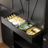 HOMCOM 72" Kitchen Pantry Cabinet, Farmhouse Kitchen Storage Cabinet, Black