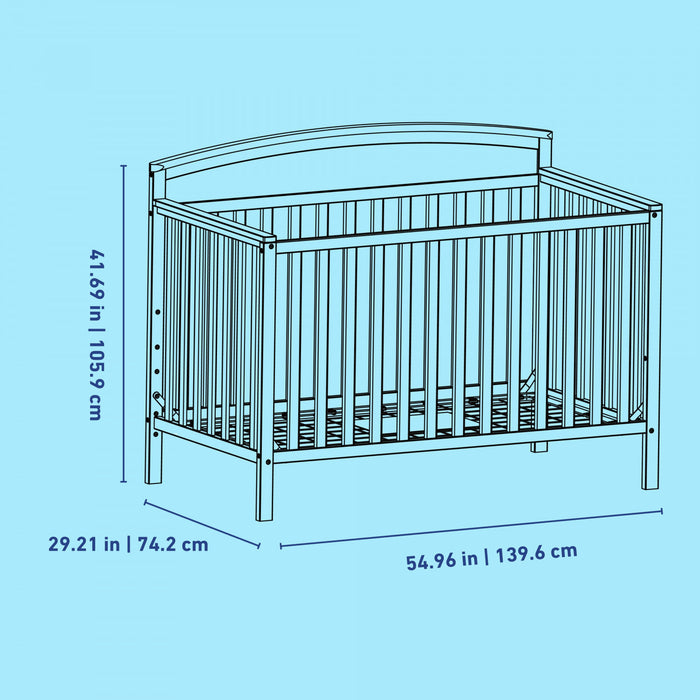 Graco Benton 5-in-1 Convertible Crib - White