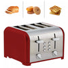 Kenmore 4-Slice Toaster with Dual Controls Red - KKTSDC4SR|Grille-pain Kenmore à 4 tranches avec deux panneaux de commande, rouge - KKTSDC4SR