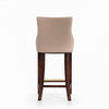 Shubert Modern Wood Upholstered Barstool in Tan - Set of 2 | Tabouret de bar moderne en bois avec revetement en tissu couleur beige Shubert - Lot de 2