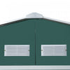 Outsunny 11' X 13' Practical Backyard Garden Storage Tool Shed Double Sliding Door 4 Ventilation Slo|Outsunny 11.2ft X 12.5ft Abri De Jardin Remise Pour Outils Abri A Outils Double Porte Coulissante 4