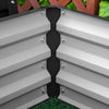 Outsunny 2' X 2' X 1' 2-pieces Raised Garden Bed With Color Steel Frame For Vegetables, Flowers, Her|Outsunny Lot De 2 Pieces Parterre De Fleur Carre Potager De Jardin Jardinieres Bac A Fleurs 8 Pannea