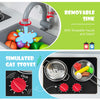 Costway Kids Kitchen Playset Wooden Pretend Play Chef Toy W/ Microwave & Accessories