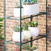 Outsunny 56" X 29" X 77" Portable Walk-in Greenhouse Garden Flower Plant Growing Warm House W/ 4 Tie|Outsunny 56" X 29" X 77" Serre Portable Plante De Jardin , Maison Chaude Avec Etageres A 4 Niveaux E