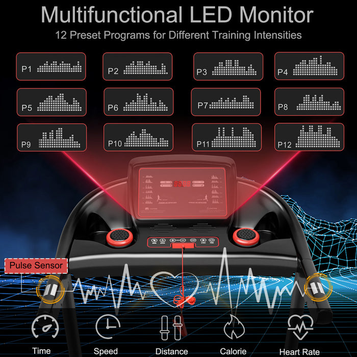 Superfit 2.25hp Electric Running Machine Treadmill Bluetooth Speaker App Control