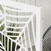 Outsunny Metal Privacy Screen W/ Expansion Screws Outdoor Divider, Leaf