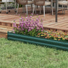 Outsunny 8x2x1ft Raised Garden Bed Large Galvanized Elevated Planter Box|Outsunny Lit De Jardin Sureleve 8x2x1pi, Jardiniere Surelevee Galvanisee