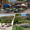 Costway 15FT Patio Double-Sided Umbrella Crank Outdoor Garden Market Sun Shade Coffee