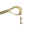 Umbra Loop Gold Expandable 1" Curtain Rod - 42"-120" | Tringle à rideaux extensible Loop de Umbra dorée de 1 po - 42 po à 120 po