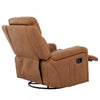 Bellamy 37 in. Leather Match Swivel Glider Recliner - Cognac | Fauteuil inclinable pivotant a mouvement coulissant Bellamy de 37 po en cuir assorti - Cognac