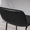 HOMCOM Bar Stools Set of 2, Microfiber Cloth Upholstered Bar Chairs