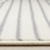 Forte White Grey Curved Arches Indoor Area Rug - 4'7" x 6'7"|Carpette Forte blanche et grise à motif d’arches courbées pour l’intérieur - 4 pi 7 po x 6 pi 7 po