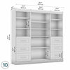 Bestar Pur 86 W Closet Organization System with Drawers - Bark Grey|Système d’organisation de garde-robe Pur de Bestar de 86 po (L) avec tiroirs - gris écorce