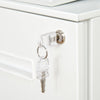 Vinsetto File Cabinet Vertical Filing Cabinet Lockable For Office|Vinsetto Classeur Vertical Classeur Verrouillable Pour Le Bureau