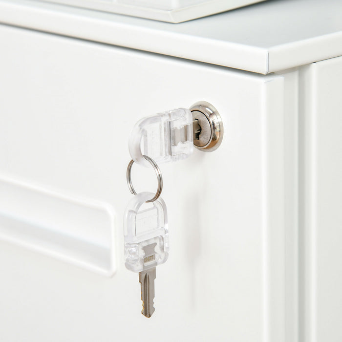 Vinsetto File Cabinet Vertical Filing Cabinet Lockable For Office