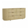 Olivia Manhattan Modern 71" Dresser in Natural Oak (6-Drawer) | Commode Olivia Manhattan Moderne 71" en chene naturel (6 tiroirs)