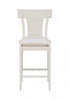 Rylan Fabric Counter-Height Stool - White|Tabouret Rylan de hauteur comptoir en tissu - blanc