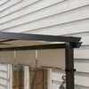 Outsunny 10' X 10' Metal Pergola With Retractable Canopy For Patio, Deck|Outsunny Pergola En Metal 10' X 10' Avec Auvent Retractable Pour Patio