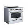 Forno Torino 36 Inch White Induction Range, 5.36 cu.ft - FFSIN0936-36WHT Electric Range | Cuisiniere a induction Torino 36 pouces blanche, 5,36 pi³ - FFSIN0936-36WHT