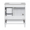 Katherine 30" Solid Wood Bathroom Vanity With Sink Combo - White | Katherine Meuble-lavabo De Salle De Bain 30 Po En Bois Massif Avec Lavabo Integre - Blanc