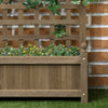 Outsunny Raised Garden Bed With Trellis For Climbing Vines, Wood Planter Box For Garden, Free Standi|Outsunny Lit De Jardin Sureleve Avec Treillis Pour Vignes Grimpantes, Jardiniere En Bois Pour Jardin