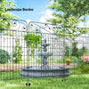 Outsunny 11.5' Decor Garden Fence for Border Edging, 4 Pack, Square Vines