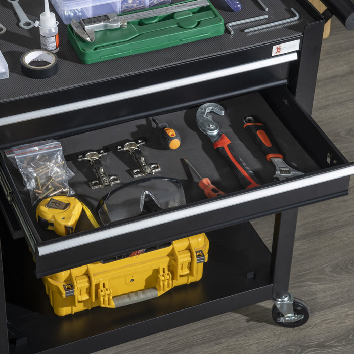 Durhand 6-drawer Lockable Tool Chest Rolling Workshop Tool Organizer