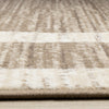 Forte Brown Beige Cream Abstract Geometric Design Area Rug - 5'3" x 7'5"|Carpette Forte brune, beige et crème à motif géométrique abstrait - 5 pi 3 po x 7 pi 5 po