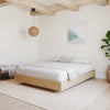 Platform Bed Frame, King|Natural Maple King Bed | Lit plateforme King, Erable Naturel