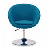 Hopper Modern Upholstered Swivel Lounge Chair in Blue - Set of 2 Accent Chair | Fauteuil lounge pivotant moderne Hopper en tissu bleu - Lot de 2