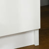 HOMCOM Nightstand, Side Table w/ LED Lights, for Bedroom