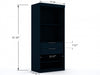 Mulberry Contemporary Modern 36" Wardrobe Closet in Midnight Blue - Set of 2 | Armoire contemporaine moderne Mulberry 36" en bleu minuit - Ensemble de 2