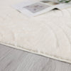 Velvet Crescent Cream Washable Shag Area Rug 5'x7' Indoor Area Rug | Tapis A Poils Longs Lavable En Velours Creme Crescent 5'x7'