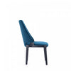 Kara Modern Wood Upholstered Dining Chair in Blue - Set of 4 | Chaise de salle a manger moderne en bois Kara avec revetement bleu - Lot de 4