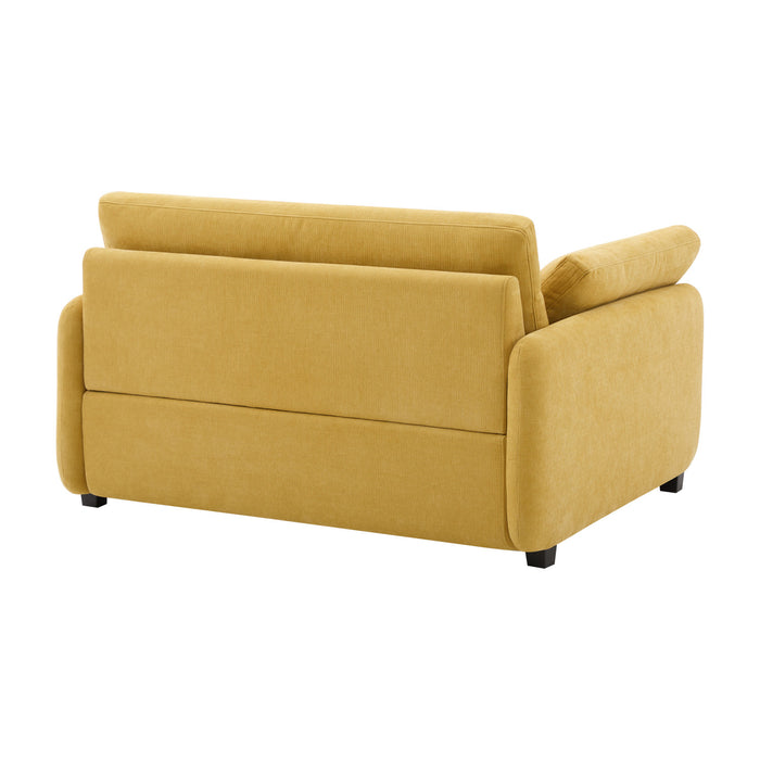 Olivia Oversized Accent Chair with Pillows,Yellow