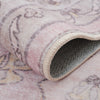 Aqua Pink Washable Non-slip Low Pile Area Rug 5'x7' | Tapis Rose Lavable Et Antiderapant A Poils Ras 5'x7'