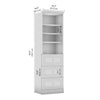 Bestar Versatile 25 W Closet Organizer with Drawers - White|Organisateur de garde-robe Versatile de Bestar de 25 po (L) avec tiroirs - blanc