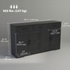 HOMCOM Sideboard Cabinet, Coffee Bar Cabinet with Drawers, Distressed Black