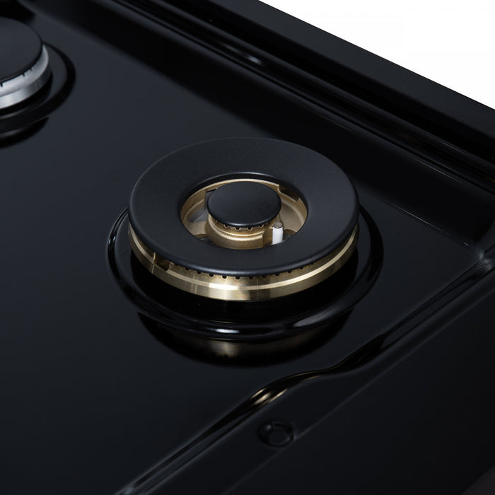 Forno Ambassador 48\" Gas Cooktop, Black, 8 burners - FCTGS5799-48CPBLK