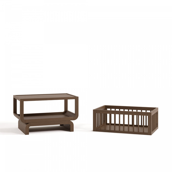 Storkcraft Santorini Deluxe 3-in-1 Convertible Bassinet - Hazelnut
