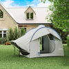 Outsunny Car Camping Tent with 3 Doors, 2000mm Waterproof, Grey and Blue