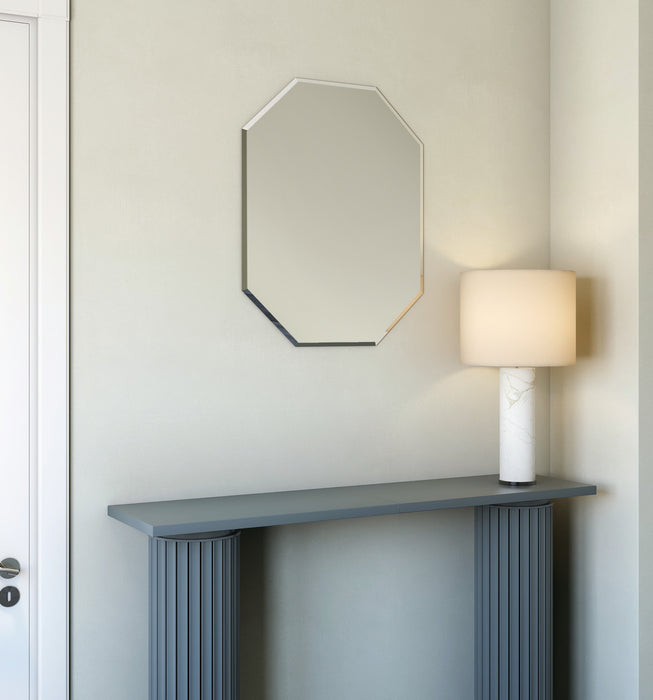 Forge 22 Inch Frameless Octagonal Mirror In Chrome