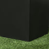 Outsunny Set of 2 Outdoor Flower Pots with Drainage Holes, Black