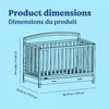 Graco Benton 5-in-1 Convertible Crib with Drawer - White