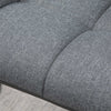 HOMCOM Adjustable Bar Stools Set of 2, Swivel Tufted Fabric Barstools