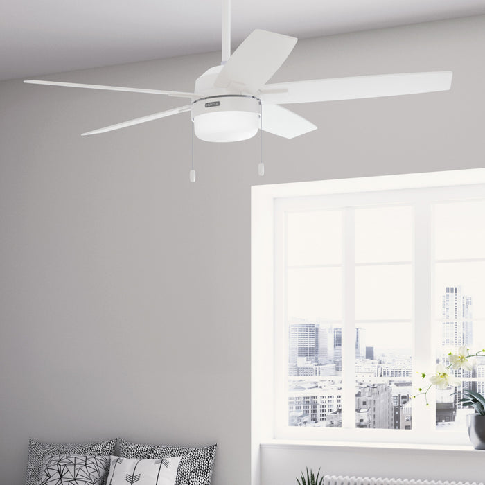 Anisten Ceiling Fan with Light Fixture - White