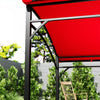 Outsunny 7' X 5' Bbq Grill Gazebo Tent With Steel Frame Hooks Wine Red
