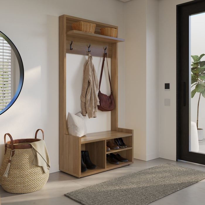 Porto Entryway Hall Tree Coat Rack